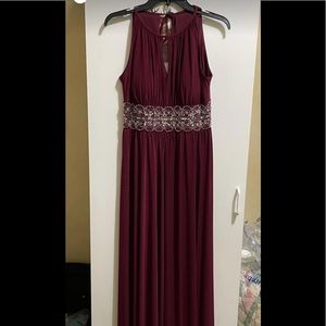 Maroon gown